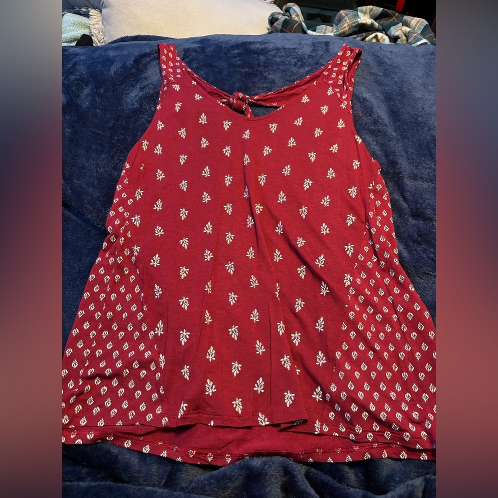 Old Navy, Medium, Red floral loose fitting tank top